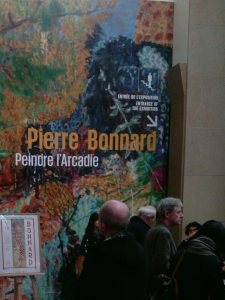 Photographie de l'affiche de l'exposition Bonnard, peindre l'Arcadie au musée d'Orsay (Paris) - (J.D.)